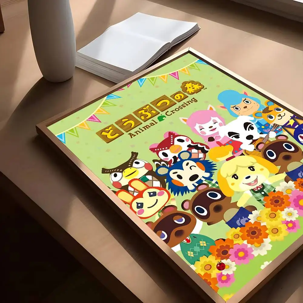 Game Animal C-Crossings Poster Waterproof Wall Art Sticker For Bar Living Room Vintage Room Decor High Quality Print Gift view 4