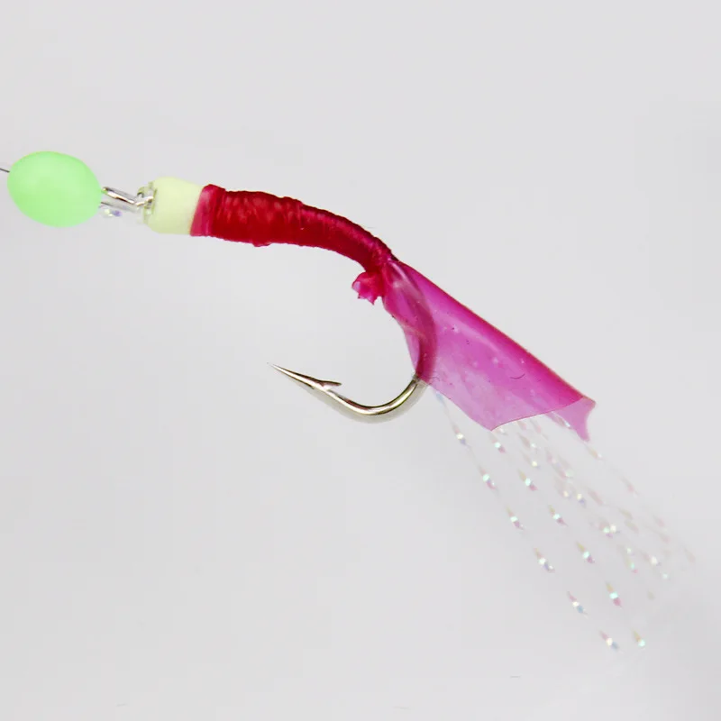 Sabiki Rigs 1Pack Fishing Bait Rigs Glow 8#-15# Assorted Rigged Hook Fishing Rig Lures Hooks with Ball Bearing Swivel Snap