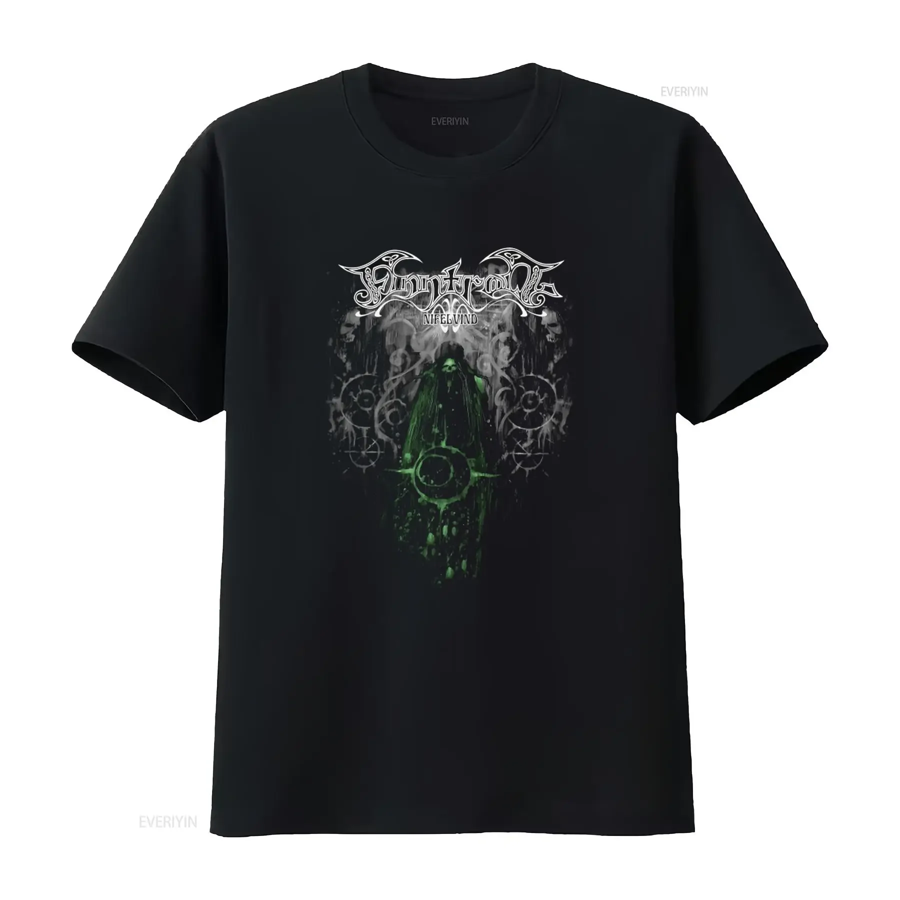 FINNTROL Nifelvind T Shirt Gothic Punk Rock Band  vintage Washed Versatile streetwear Soft Unisex Stretched Stylish graphic