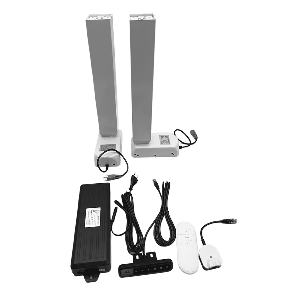 Hot Sale EWELIFT  4 Stages 24V DC 300N Height 450mm 1150mm High Speed Lift Column Desk Leg  Height Adjustable Column Lift