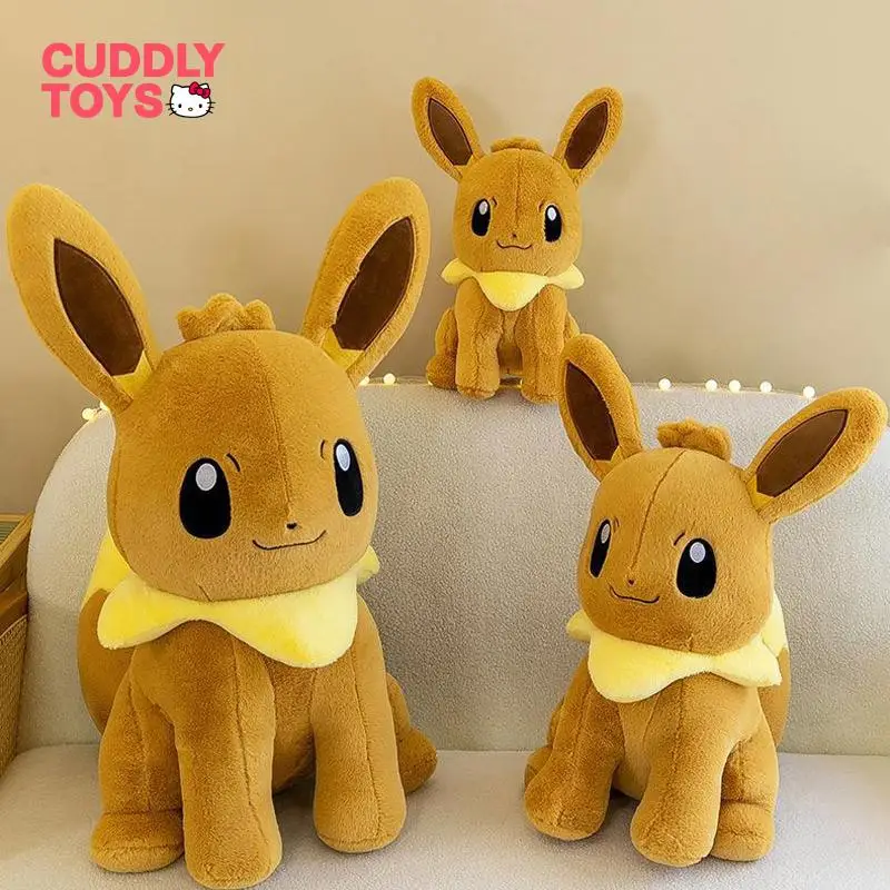 

45 см милые плюшевые куклы Покемон Eevee игрушки Мультяшные и милые мягкие куклы Eevee диванная подушка для детей подарок для мальчиков украшение для дома