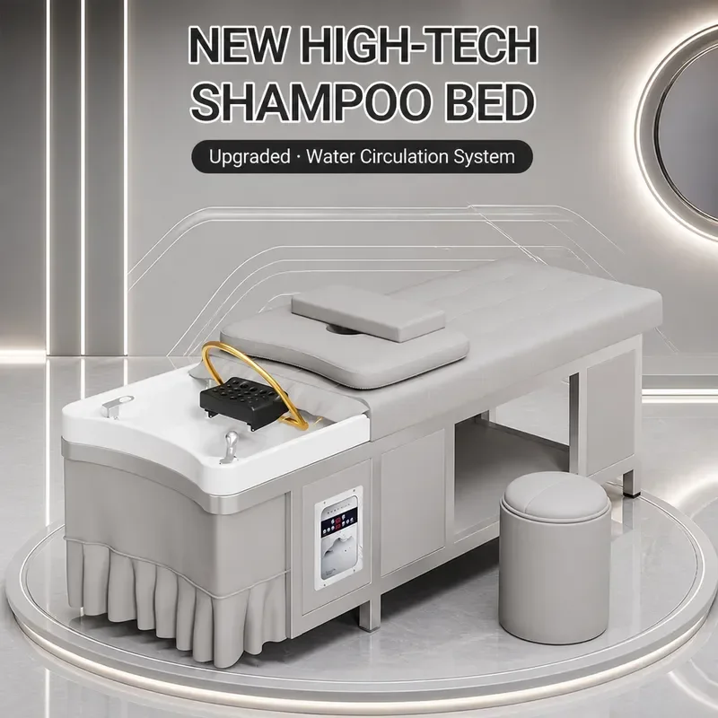 Thai Massage Hair Treatment High End Shampoo Bed Water Circulation Fumigation for Beauty