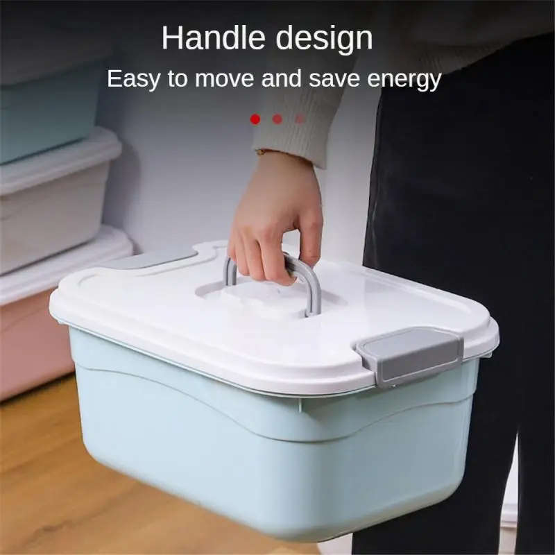 Durable Large-sized Storage Home Organization Snack Storage Box With Lid Snack Storage Portable Organizer Efficient With Lid