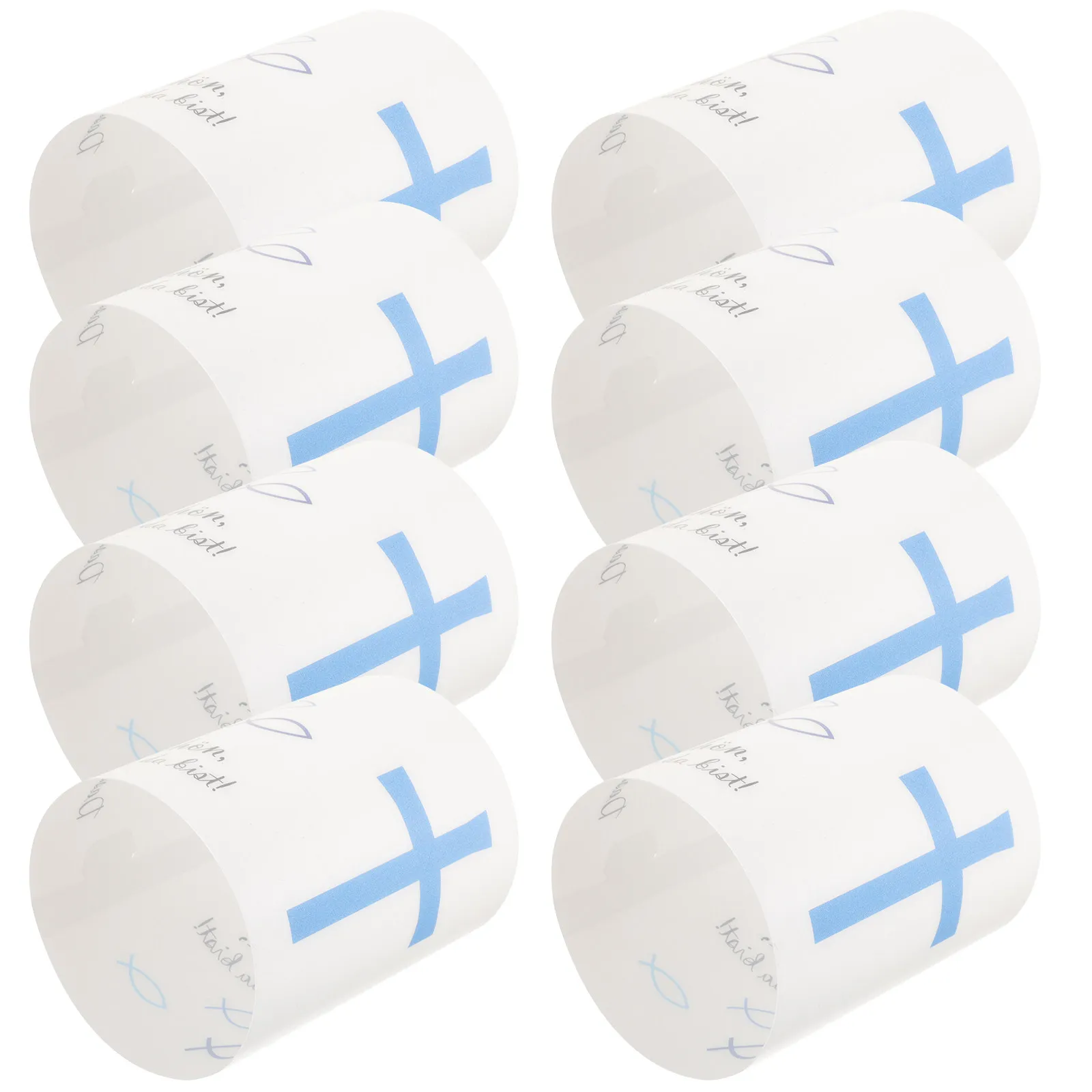 

8 шт. Декоративные пластиковые цилиндрические колпаки для чайных свечей, ветрозащитные защитные чехлы для дома и рабочего стола