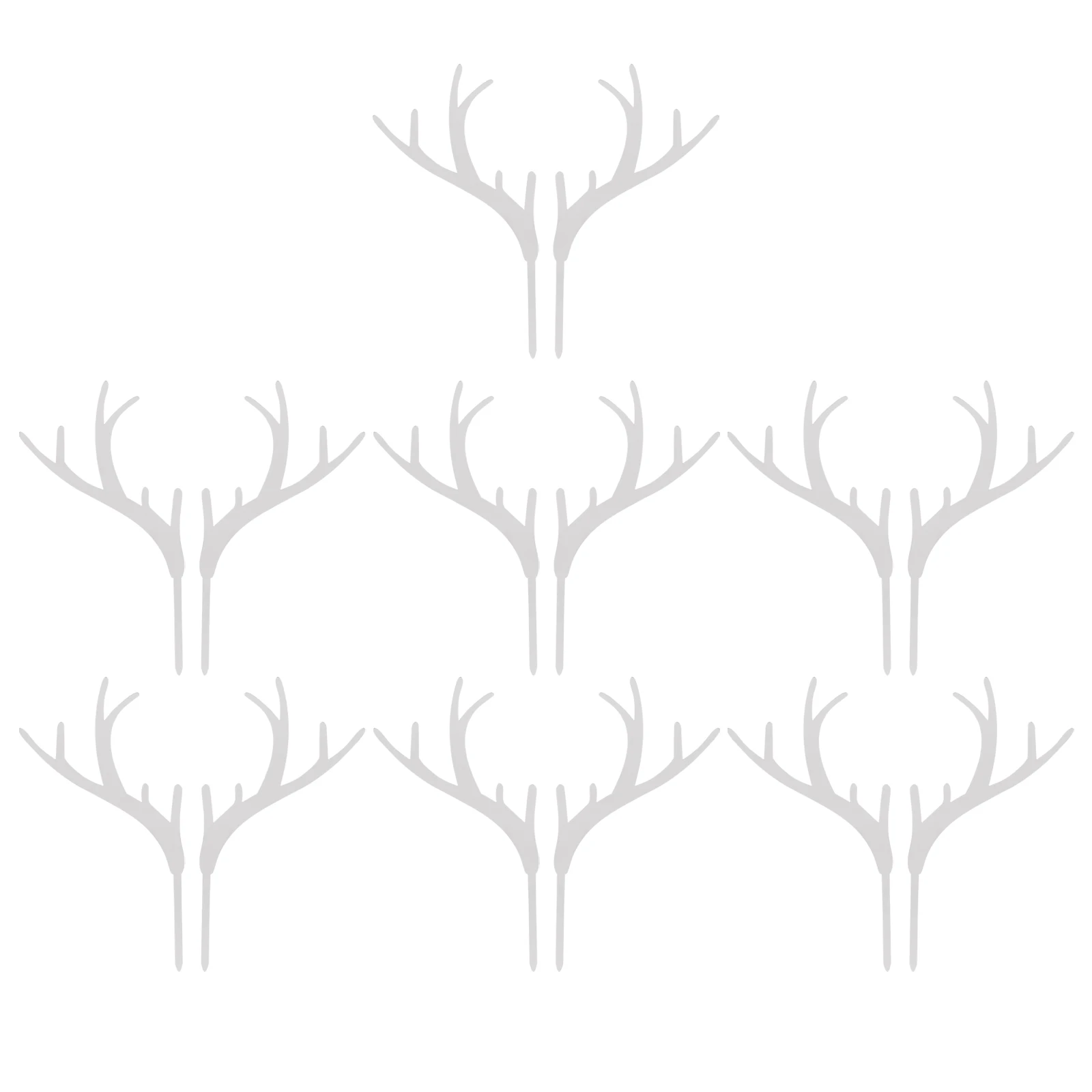

Christmas Antlers Cake Topper Acrylic Dessert Decoration Party Festival Silver Cake Ornament For Birthday Baby Shower