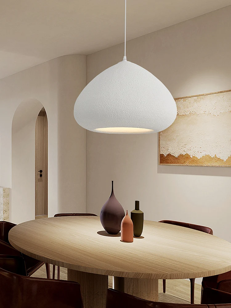 

Nordic Wabi Sabi E27 Led Pendant Light Dining Room Simple Chandelier Lamp Cord Suspend Lamp For Restaurant Luminarias Fixtures