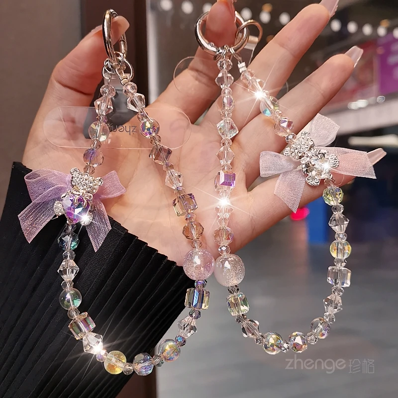 

Little Bear Mobile Phone Chain Pendant, Ins Women's Wrist Pendant, Premium and Niche Outdoor Anti Lost Phone Case Hanging Rope