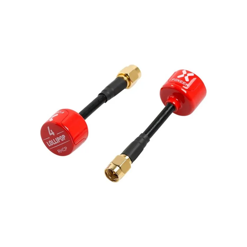 FOXEER Lollipop 4 Lollipop V4 2.6dBi High Gain FPV Antenna LHCP RHCP for FPV RC Drone VTX Goggles DIY Parts (2PCS)