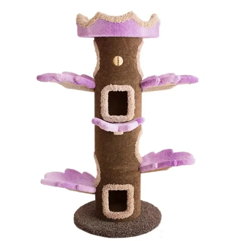 Factory Wholesale Hot Sell Cat Tree Tower Cat Scratching Sisal Rope Toy Big Tree Shape
