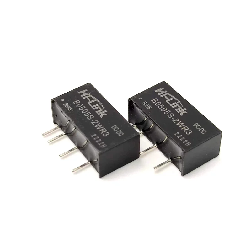Miễn Phí Vận Chuyển 10 Chiếc Hi-Link 5V 2W DC DC Bộ Chuyển Đổi Điện Áp Biến Áp B0505S-2WR3 Size Nhỏ Thấp chi Phí Hiệu Suất Chuyển Đổi 90%