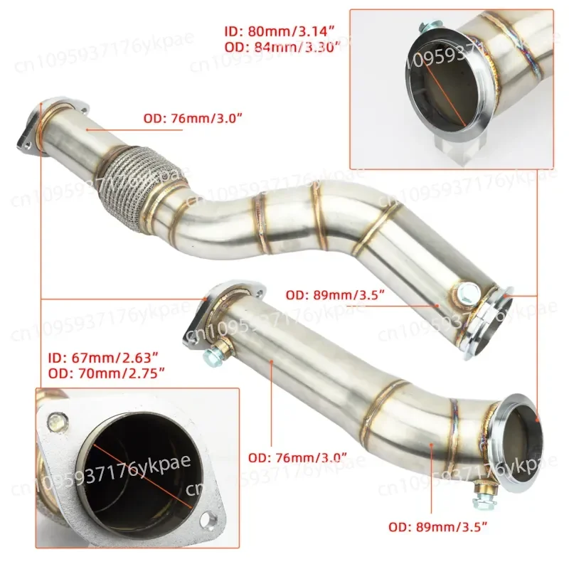 Automotive Exhaust Manifold for S58 2020 - 2023 M3 M4 G80 G82 G83