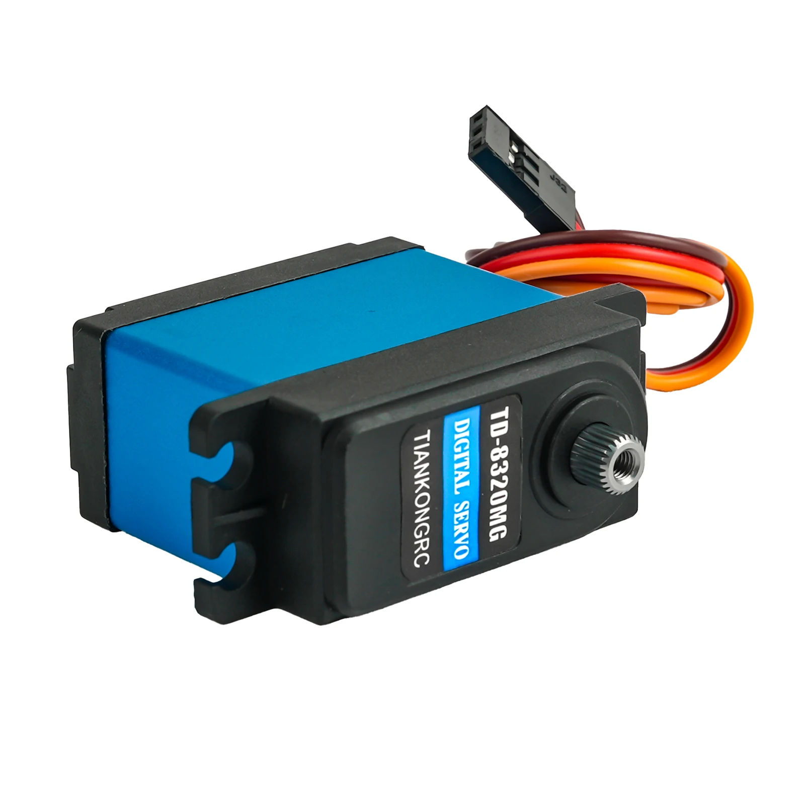 20kg.cm servo digital 4.8-8.4v motor de escova de carbono ângulo de 180 graus controlável para carros modelo rc braço robô rastreador