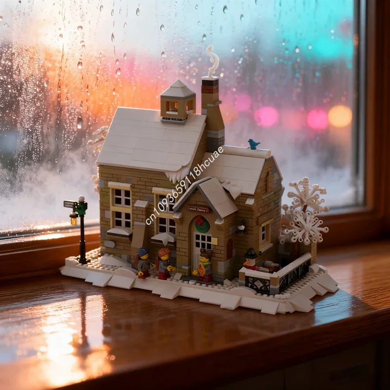 1653pcs MOC SNOWDON ELEMENTARY The British Winter Model Building Toys Blocks Idea Education Christmas Gifts Brick Kids Birthday