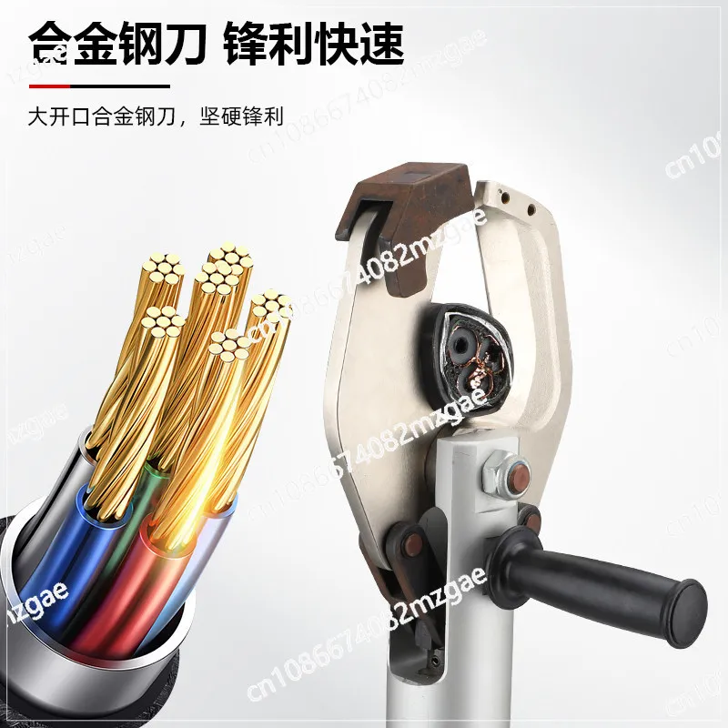 battery straight handle hydraulic crimping pliers ES400 portable rechargeable electric cable cutting 85C tool for electricians