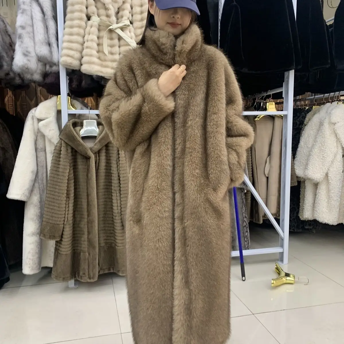 

Искусственный Мех Для Пальто Женские Женские Ребристые Отпускные Бабушка S Эстетический Разрез Заклепки Шнуровка Городские Дамы Массивные Полностью Чистый OL