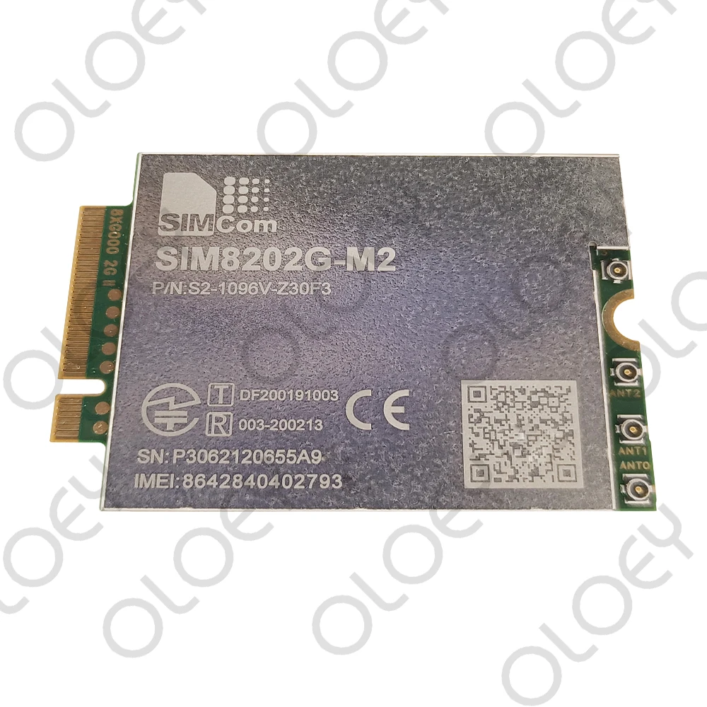 SIMCOM SIM8202G-M2 Multi-Band 5G NR/LTE-FDD/LTE-TDD/HSPA+ Module M.2 Interface Support R15 5G NSA/SA up to 2.4Gbps Data Transfer