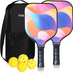 Finesun-Pickleball Paddle Set com Saco, Poder Aprimorado, Ponto Doce, Presente Interior e Exterior para Iniciantes, USAPA Compatível