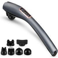 Rechargeable Hand Held Deep Massager Muscles Neck Cordless Electric Body Massage Deep Tissue Back Massager