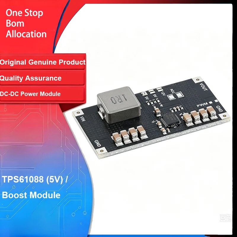 Genuine Original TPS61088 High‑Power Lithium Battery DC‑DC Boost Power Module 5V/9V/12V Fixed Output 10A Max Output Current