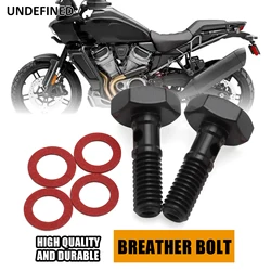 2 PCS Motorcycle Breather Bolt For Harley Sportster XL XLH Iron 1200 XLNS 2018-2021 Twin Cam EVO Softail Dyna Touring CVO Bobber