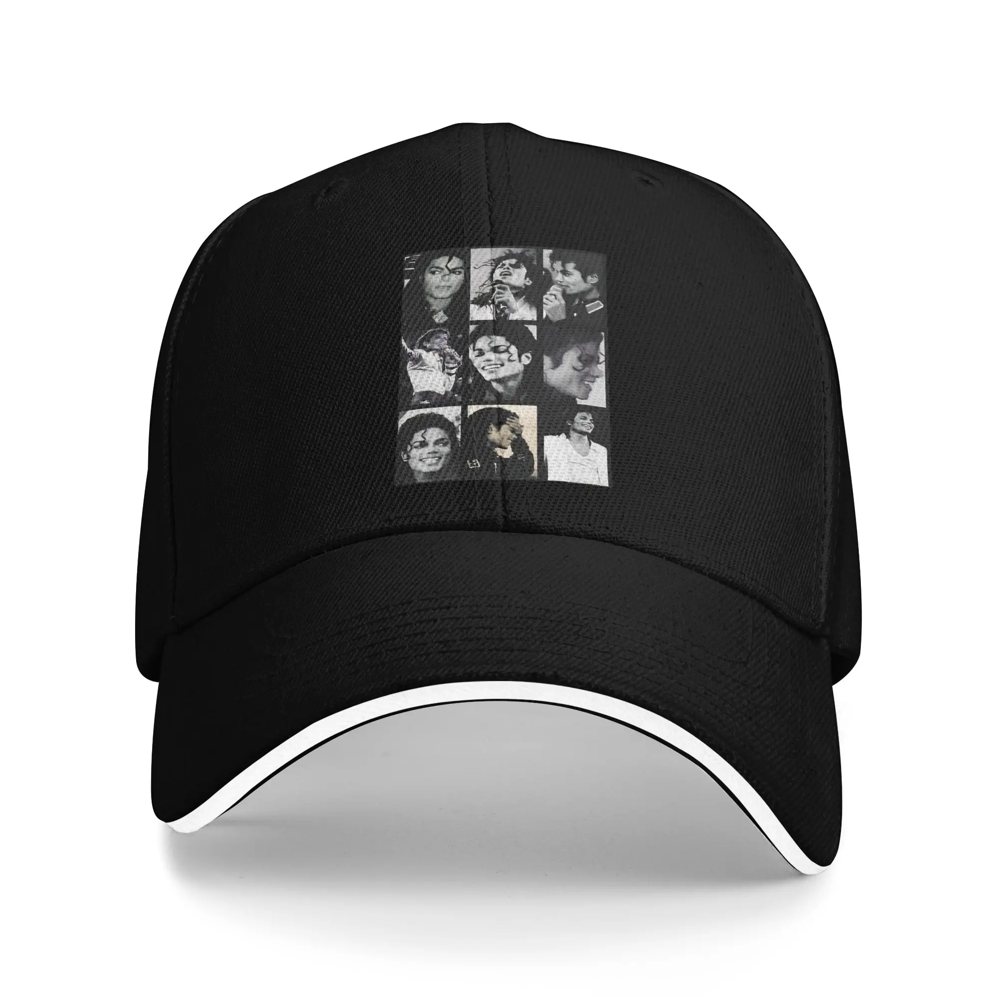 MJ Pop King Baseball Cap Popular Music Sandwich Caps Unisex Adjustable Hats Cap Running Golf