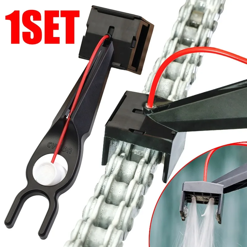 

Motorcycle Chains Oiler Spray Gear Mess-Free Chain Wax Chain Cleaner Attachment Motorcycle Chain Lube Oiler Tool for Motorcycle