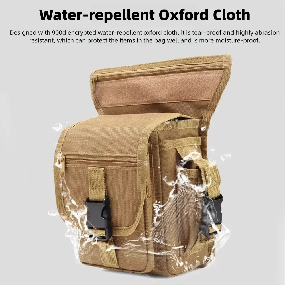 Waist Bag Motorcycle Drop Leg Bag for Man Woman Outdoor Waterproof Fanny Pack Multifunction Adjustable Belt Moto & Biker Bags