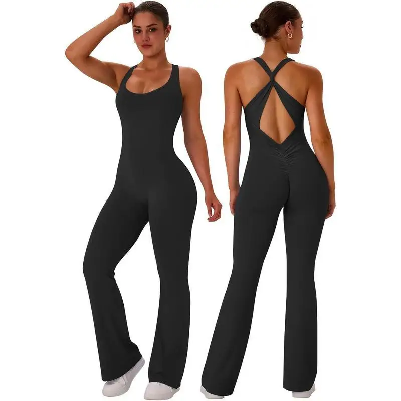 

Quick Dry Yoga Jumpsuit Women's Fashion Set Summer Seasonal Clothing Yoga Suit Female Gender Specific Brand Unbranded