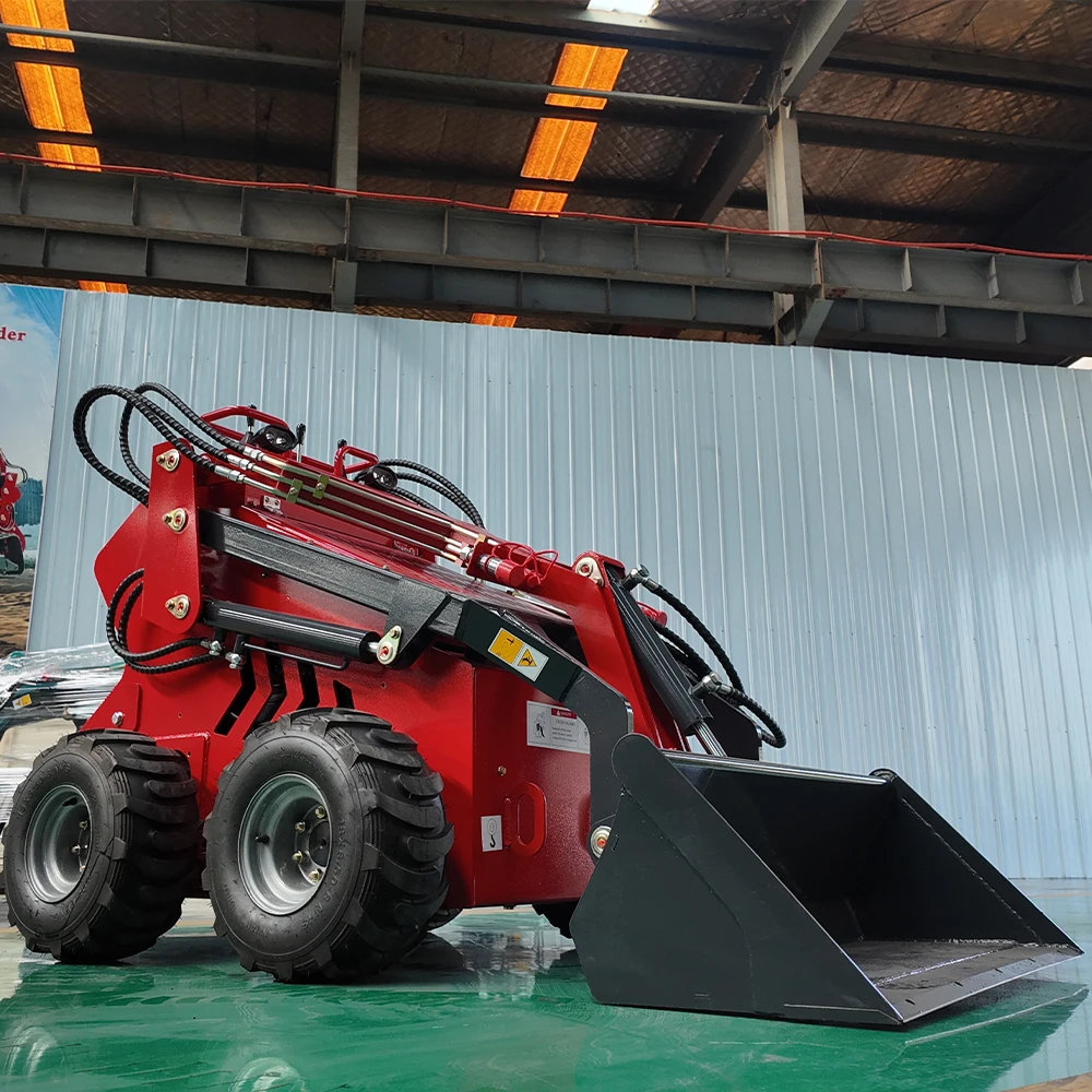 

China Skidsteer on Attachments Mini Crawler Wheel/ Track Skid Steer Loader With Track