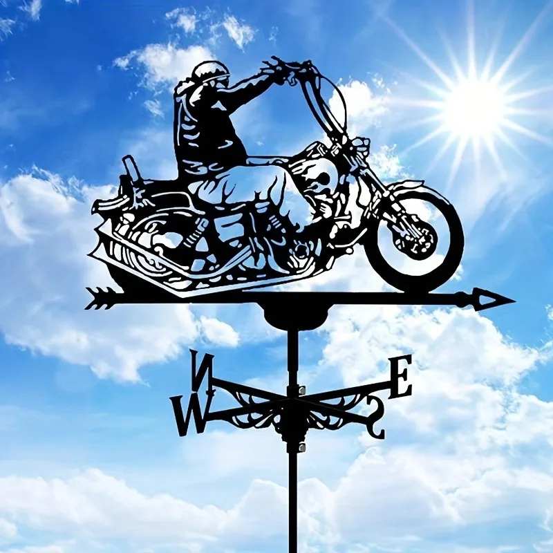 

Outdoor Courtyard Garden Iron Wind Vane Ornaments, Wind Vane Art Statue, Durable Metal Courtyard Art,Wind Direction Indicators