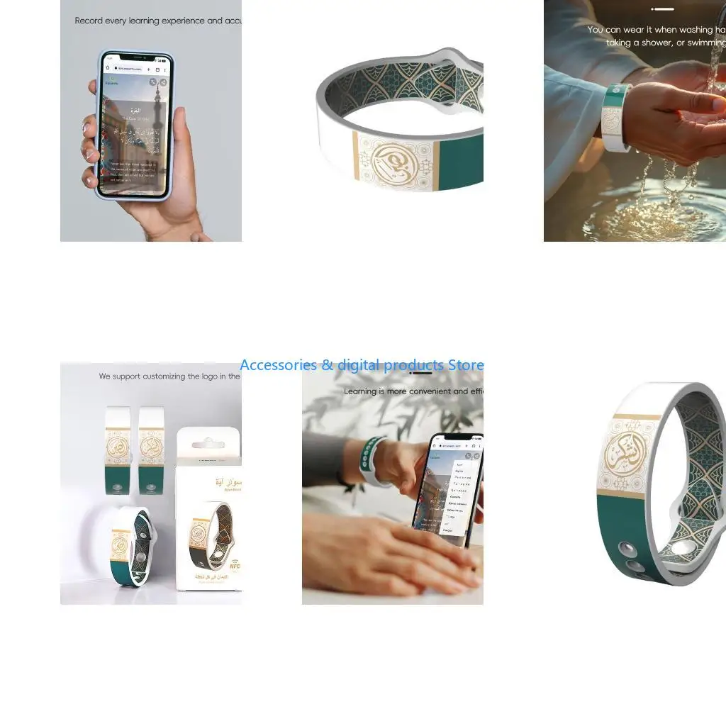 77JD Silicone Wristband Enabling Easy Access To Sacred Verses For Religious Guidance