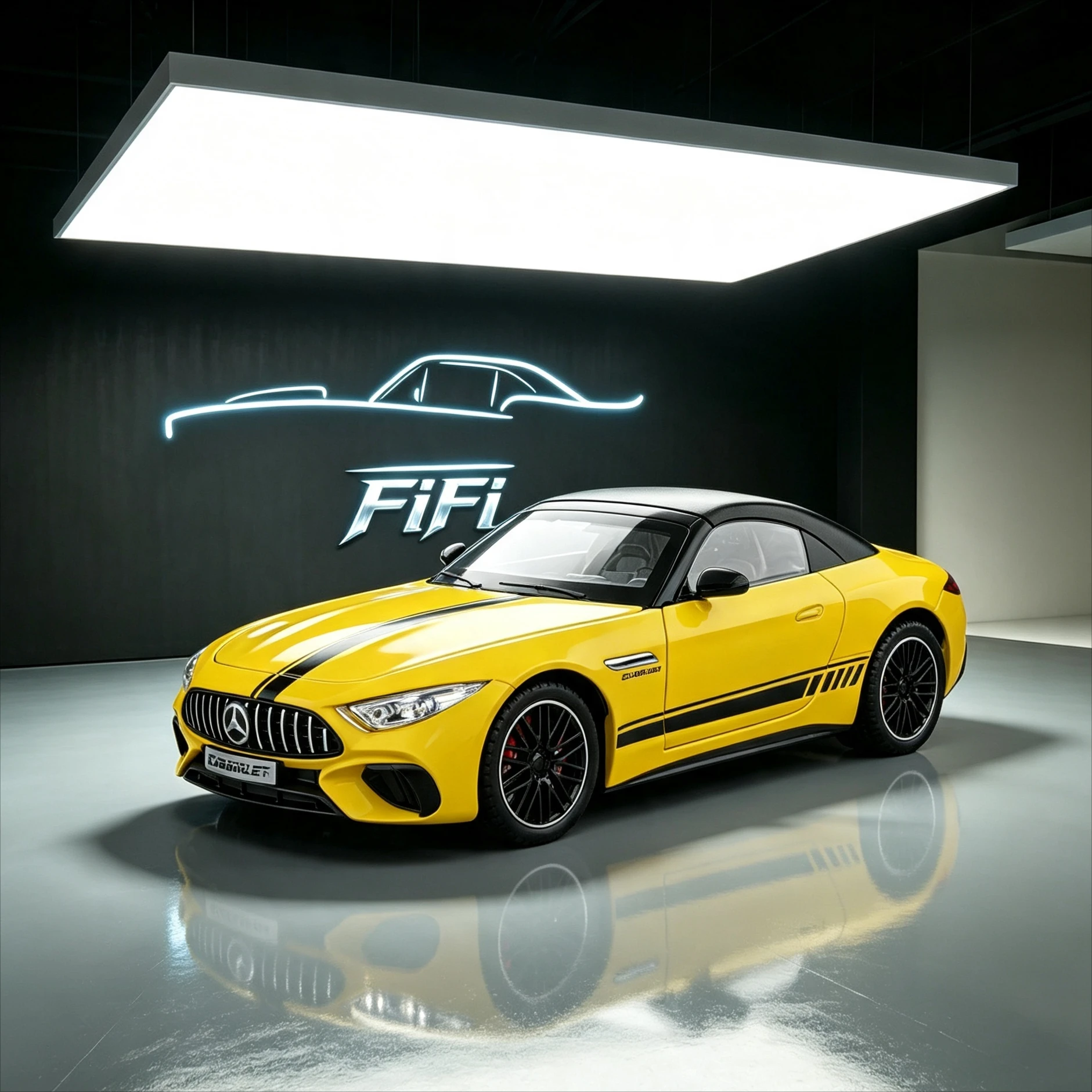 1:24 SL63 Diecast Alloy Car Model, Pull Back Function with Light & Sound Effect, Simulation Sports Car Collection Ornament Gift