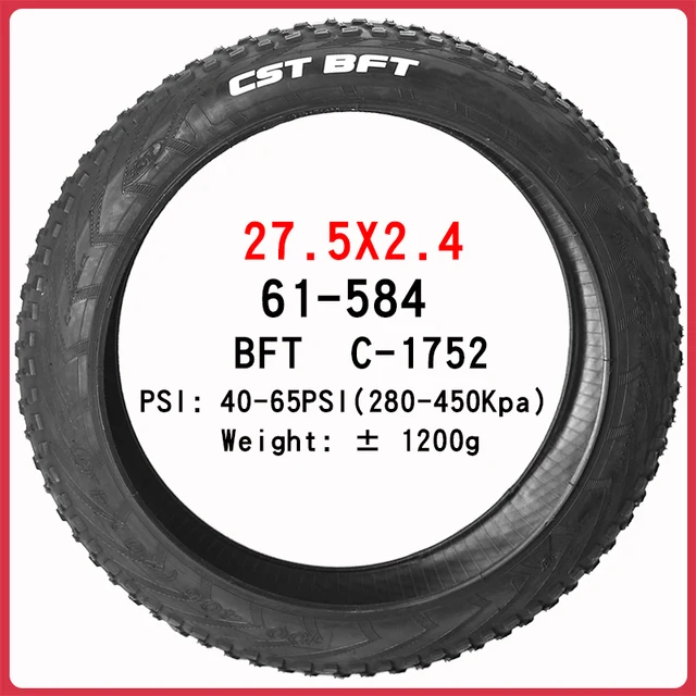 Cst Bft 20Inch 24Inch Dikke Band Sneeuw Strand Fietsband 20X4.0 20X2,4 24X4.0 Elektrische Sneeuwscooter Mtb Fiets Anti-Slip Fat Band