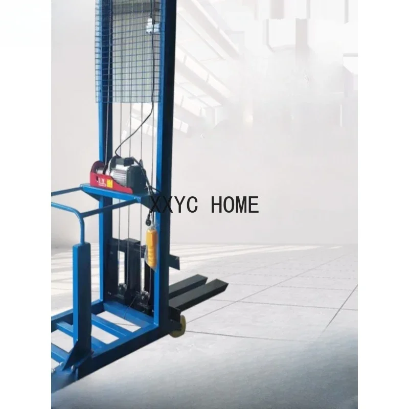 Electric forklift manual hydraulic transporter 1/2/3 ton small stacker crane lifting unloading lift