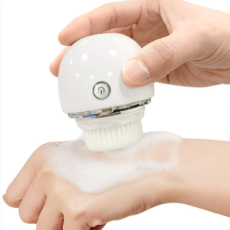 Rechargeable Electric Facial Cleansing Brush Deep Cleaning exfoliating Face spin Cleanser Brush