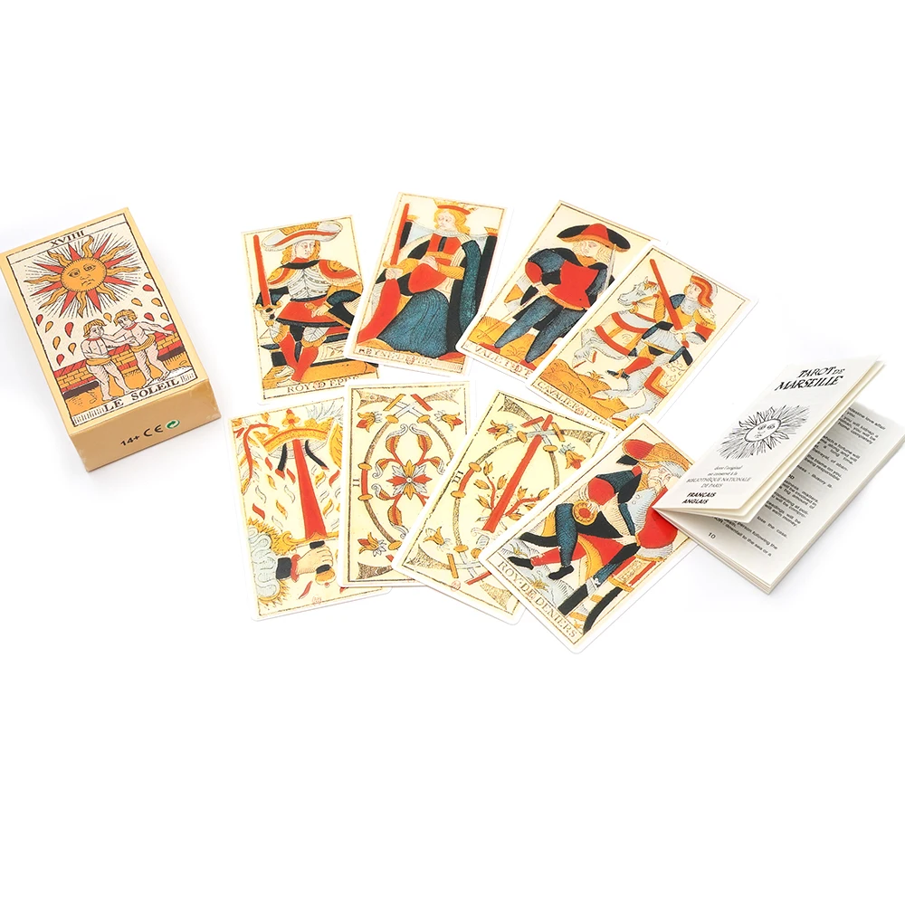 Francais Oracle Mareille Revisite Französische Tarotkarten Gabriel Sanchez pour la Divination et la Guidance Spirituelle Brettspiel