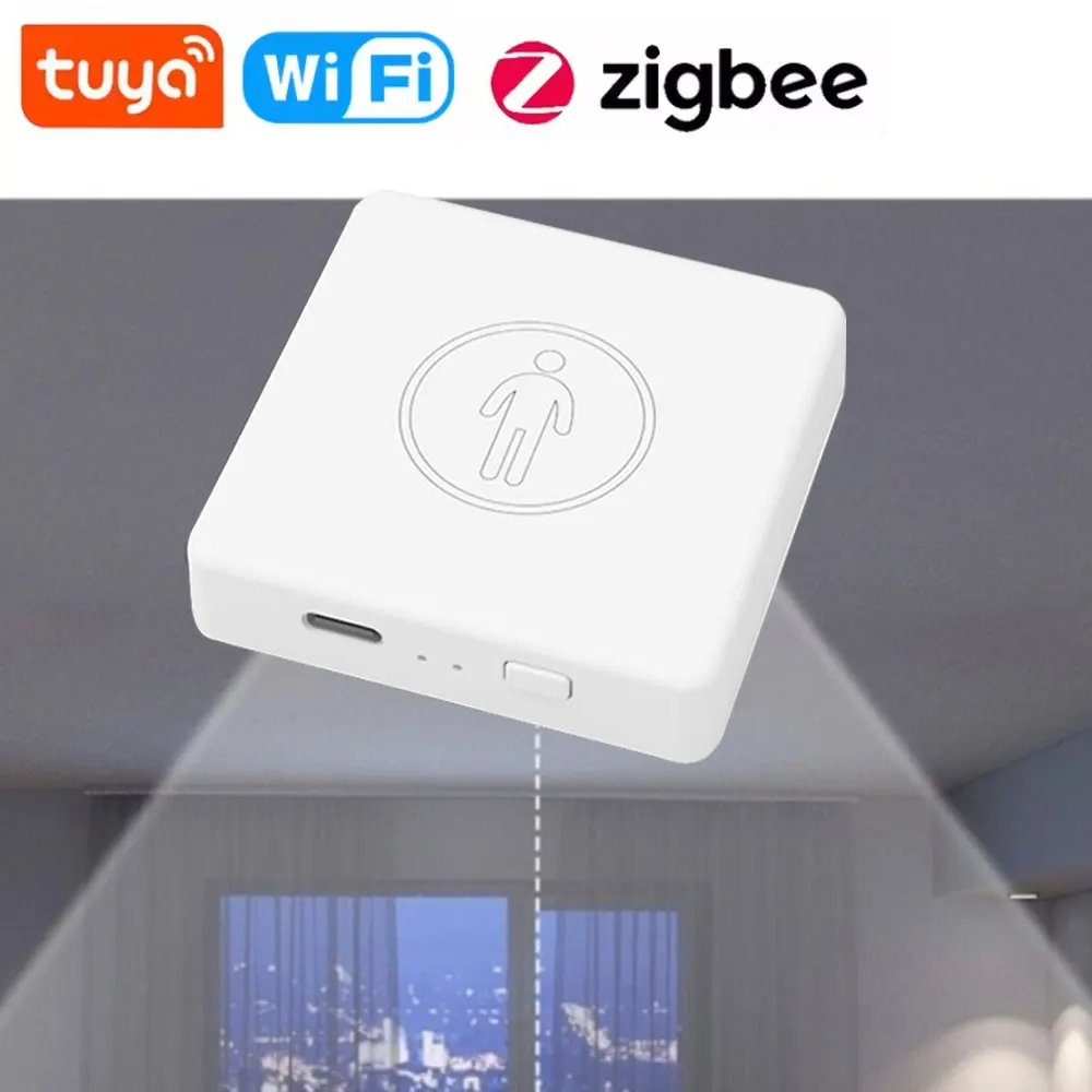 

5,8G/24G TuyaZigbee детектор человека Wi-Fi радар миллиметровой волны Pir датчик мониторинга функция обнаружения микро движения