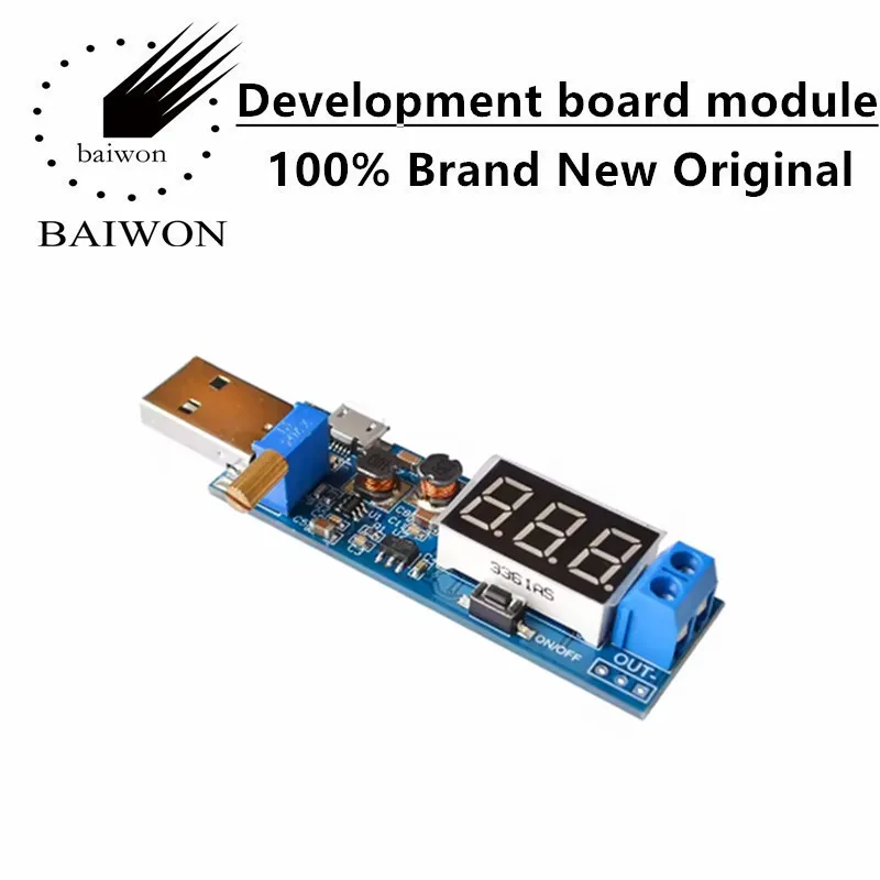 

Модуль преобразователя напряжения DC-DC USB (повышающий) с 5В до 3.3В, 9В, 12В, 24В для настольных устройств