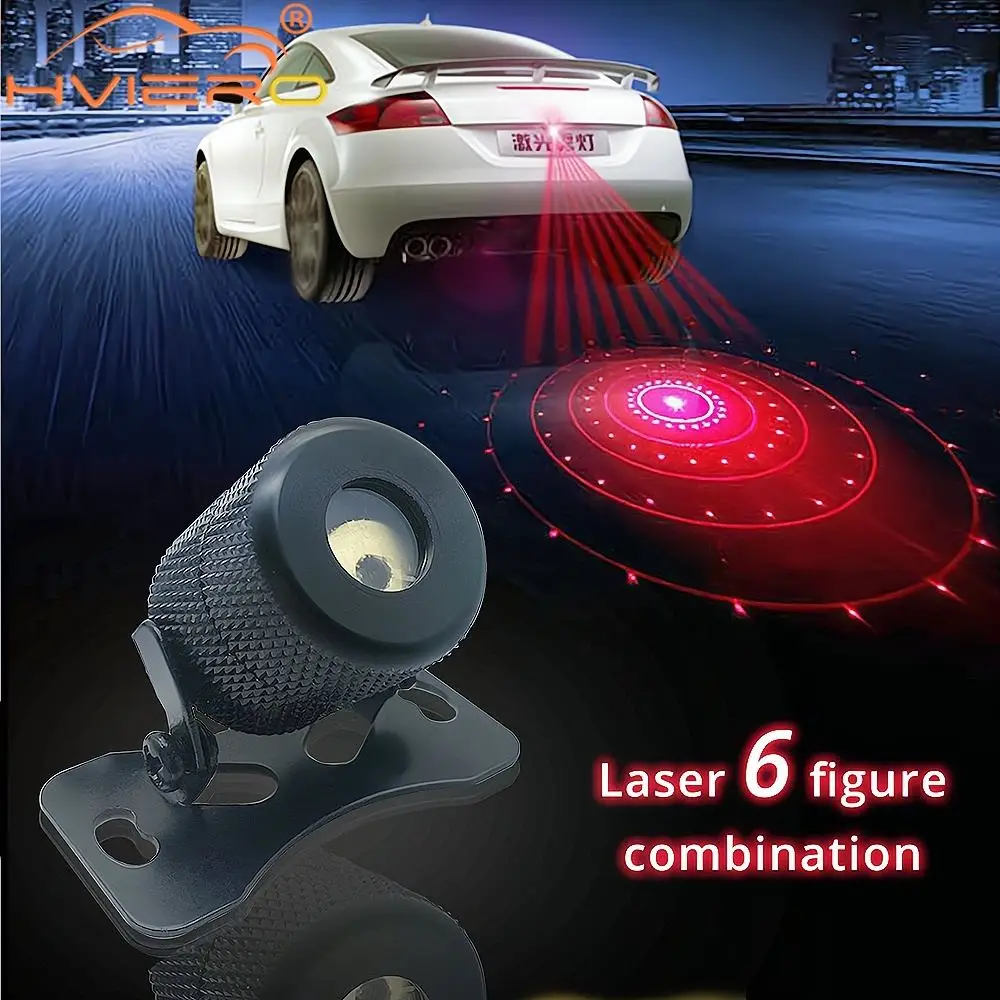 

Automobile Motorcycle Laser Signal Fog Lights Anti-rear-end Six-in-one Decorative Warning Lamp Led Tail Clearance Car Accessorie