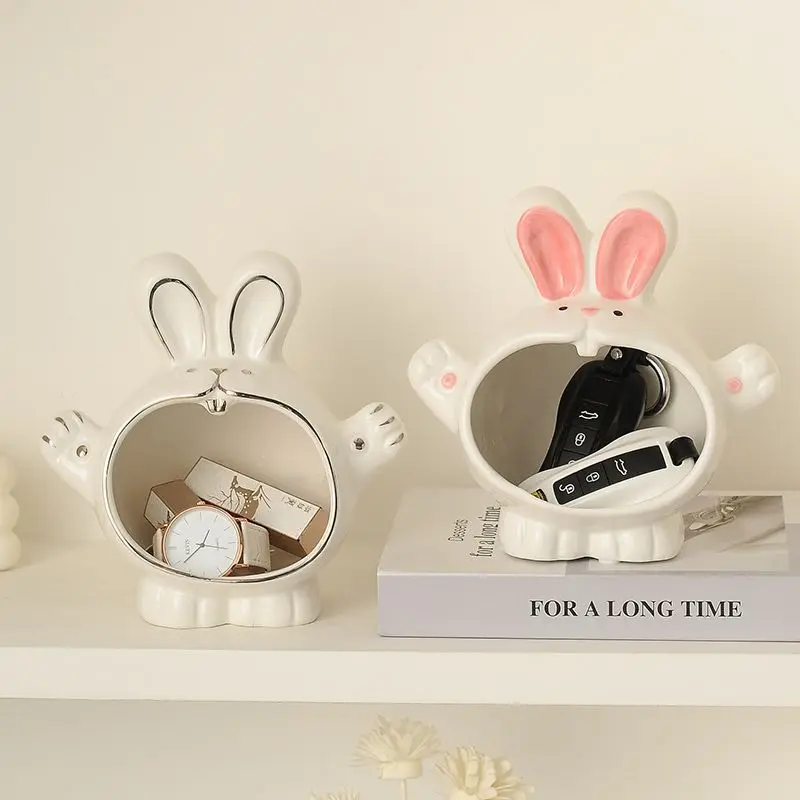 Cartoon Rabbit Home Decoration Key Storage Box Modern Simple Living Room Decoration