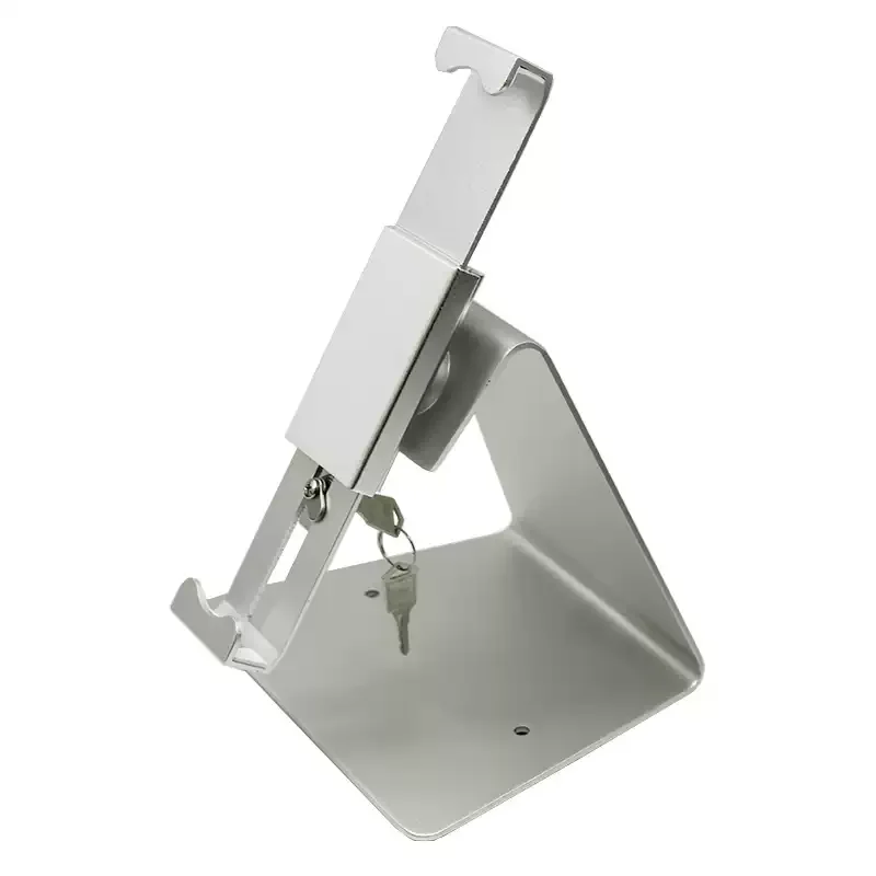 Tablet Stand With Lock Anti Theft Kiosk Holder 360° Swivel Portrait Landscape For POS Retail Display