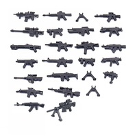 WW2 Military Building Blocks Solider Figures Gifts Weapons Rifle Machine Gun Pistol Equipments Accessories MOC Mini Bricks Toys