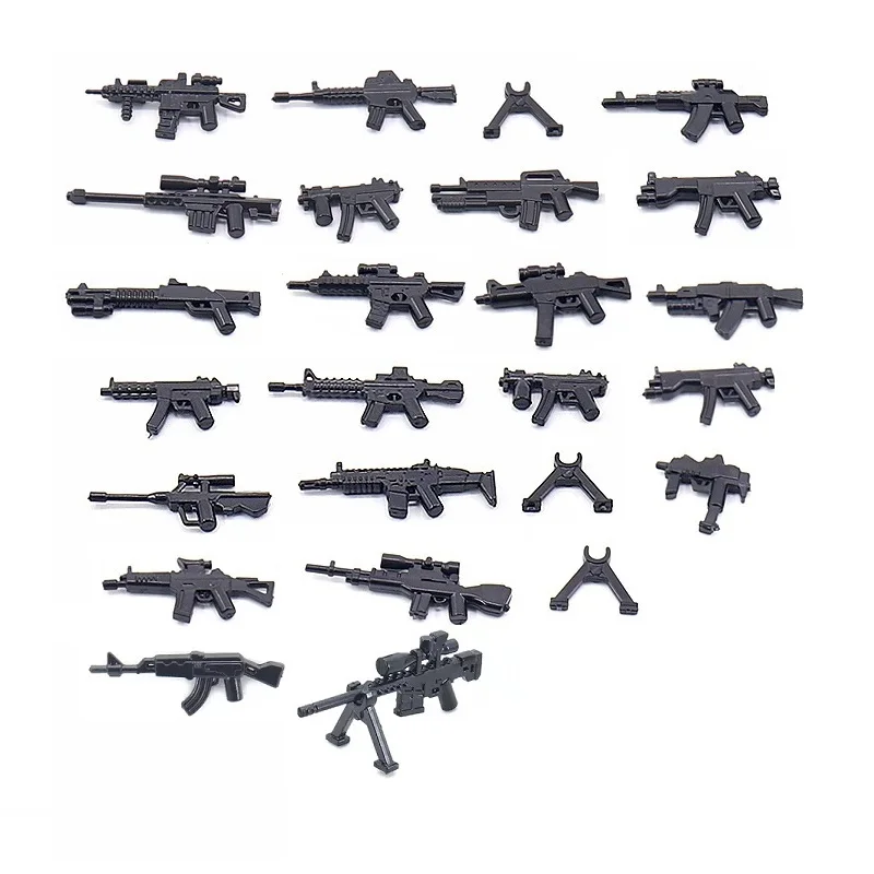 WW2 Military Building Blocks Solider Figures Gifts Weapons Rifle Machine Gun Pistol Equipments Accessories MOC Mini Bricks Toys