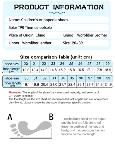 Boys Children Orthopedic Shoes For Kids Summer Sandals Toddler Leather Varus Clubfoot Footwear 2-8Year - Image 6