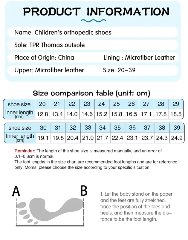 Boys Children Orthopedic Shoes For Kids Summer Sandals Toddler Leather Varus Clubfoot Footwear 2-8Year - Image 6