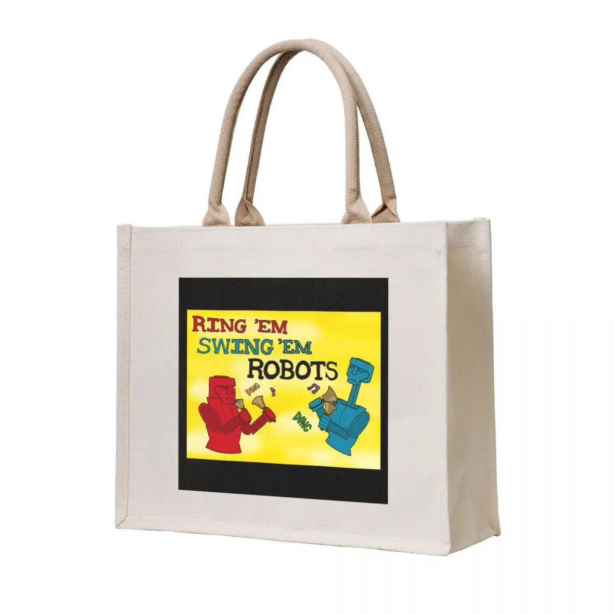

Ring ‘Em Swing ‘Em Robots Tote Bag tote bags cloth bags Women bags tote bag canvas eco pack
