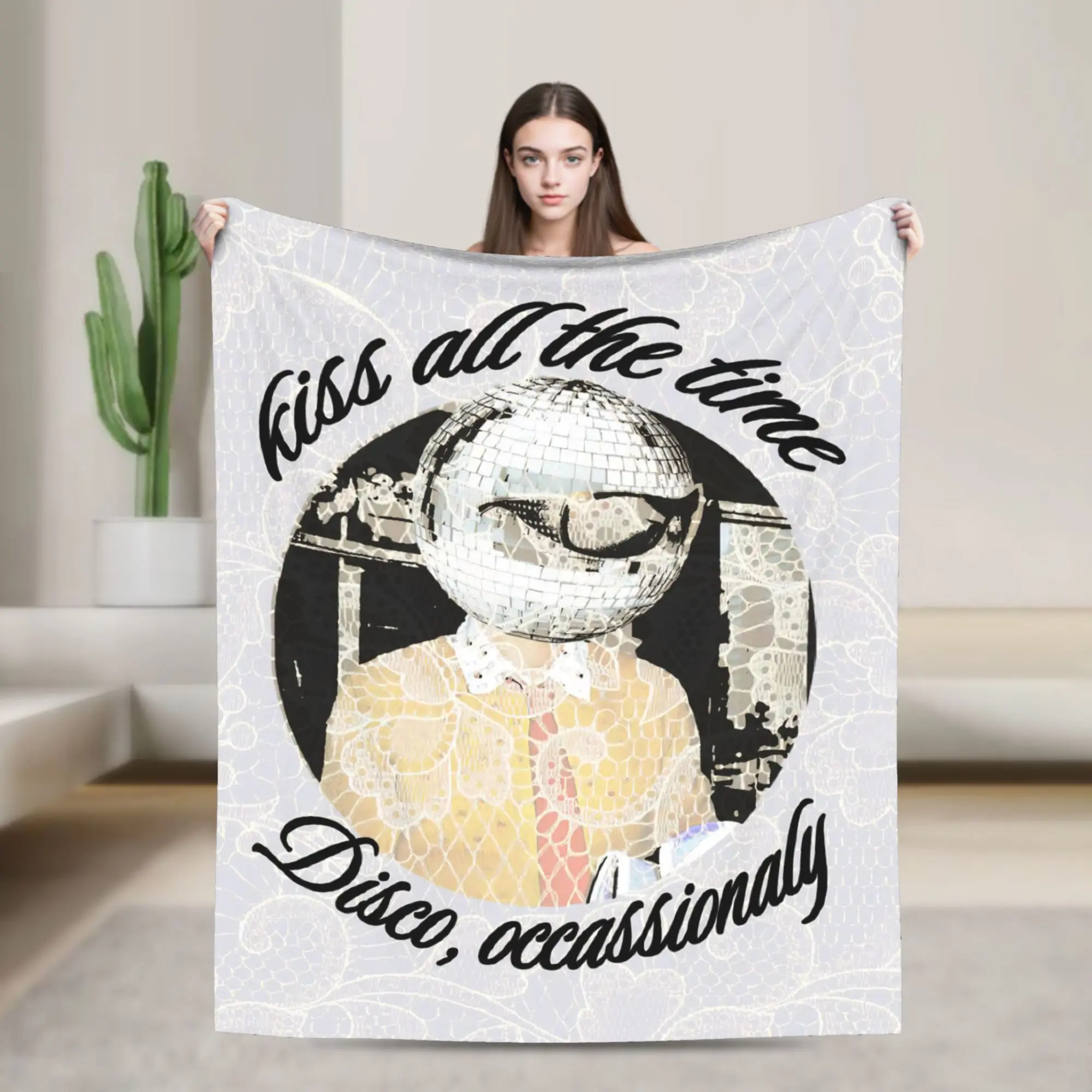 Music Tour Kiss All The Time Disco Fleece Blankets Harrys Music Styles   Throw Blankets Sofa Couch 200x150cm Plush Thin Quilt