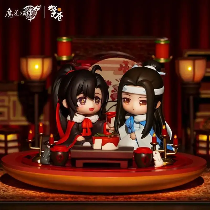كوس مو داو زو شي وي Wuxian Lan Wangji أرقام القمر الشكل تمثال ضوء الليل تأثيري الجامح زون تشيان يو شيا الشكل الدعائم #2