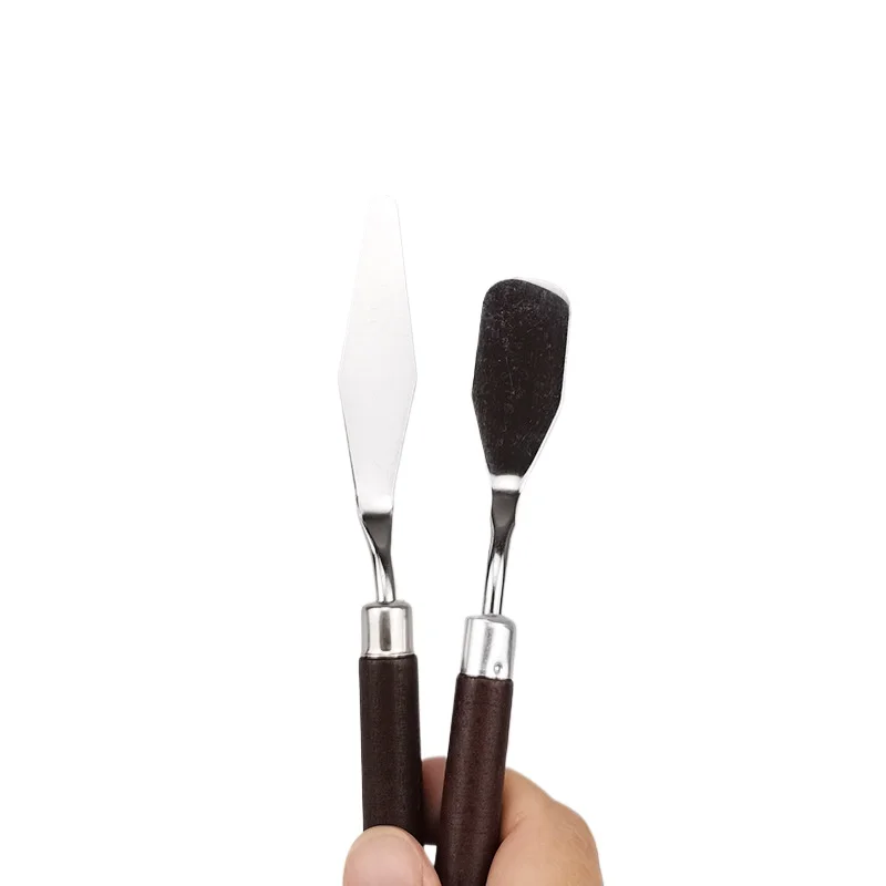 Metal Blade Palette Art Paint Oil Painting Paintin Gouache Spatula Putty Scraper Mixing Tool