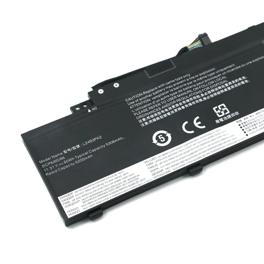 CP Laptop Battery L24B3PK2 L24D3PK3 L24M3PK3 L24X3PK2 L24N3PK2 50WH 60WH For IdeaPad Slim 3 14 15 16 Series Notebook